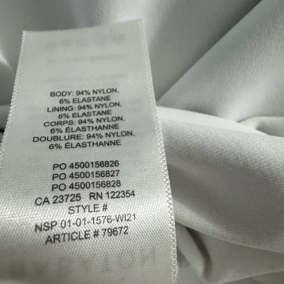 Babaton White Long Sleeve Bodysuit - Picture 7 of 7